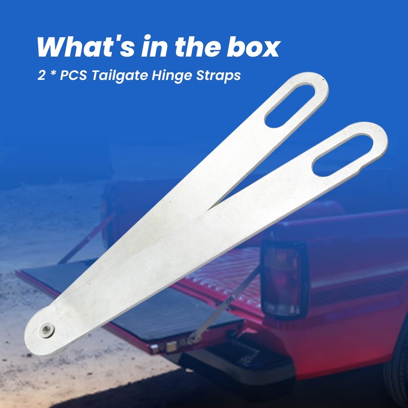 ECOMARK Truck Tailgate Strap Hinges Fit for Chrysler Dodge Ram