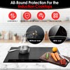 KitchenRaku Large Induction Cooktop Protector Mat, (Magnetic) Electric Stove Burner