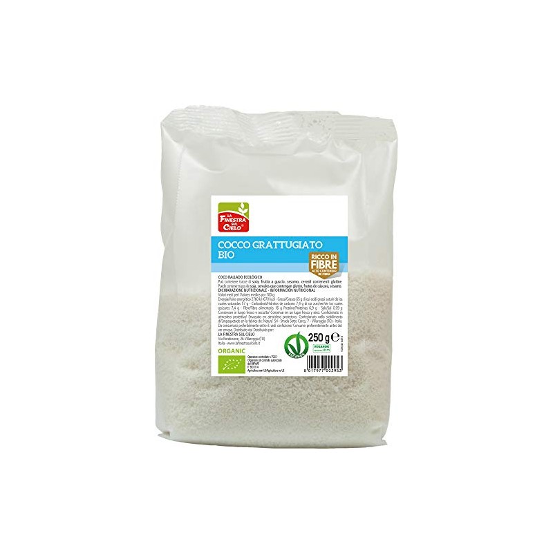 La Finestra Sul Cielo Cocco Grattugiato Bio, 250g