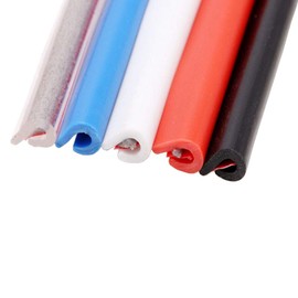 ESUPPORT 32ft 10M U Shape Car Door Moulding Rubber Scratch Protector Strip Edge Guard Trim Seal Red