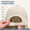 Hat Wigs 20" Hat with Hair Attached for Women,Long Wavy