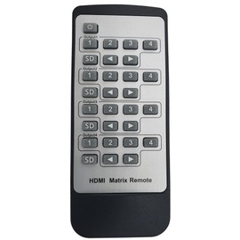 FOURKAY Spare Infra Red remote control for 4x4 HDMI matrix switch model MX4K44H-DS.