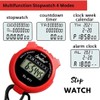 BLACK Sports Stopwatch Multi-Function Sport Digital Stopwatch Timer, Large Display,
