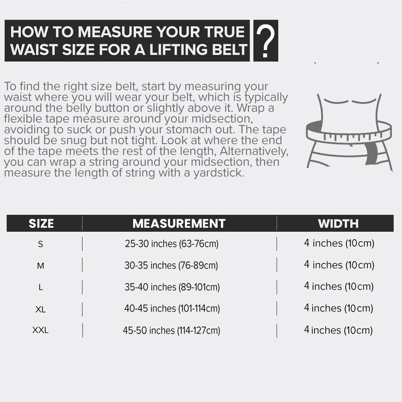 Powerlifting Belt/Weight Lifting Belt - 10mm Double Prong - 4-inch