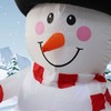 1.8m Christmas Yard Decoration Rotating Colorful Lights Inflatable Snowman Model