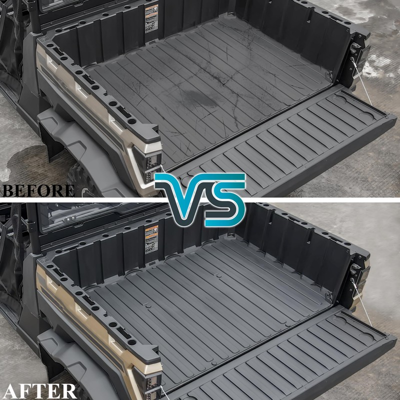 LDETXY Rubber Bed Mat Liner for Ranger XP 1000, TPE