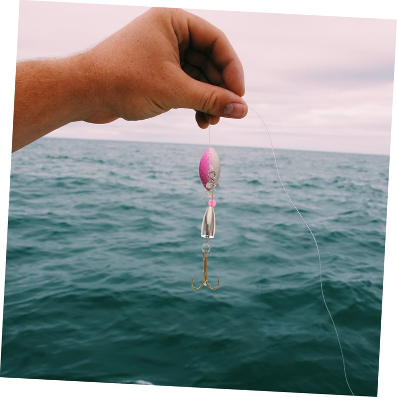 NOLITOY 10pcs Simulation Fishing Lures with Box Bright Sequin Baits