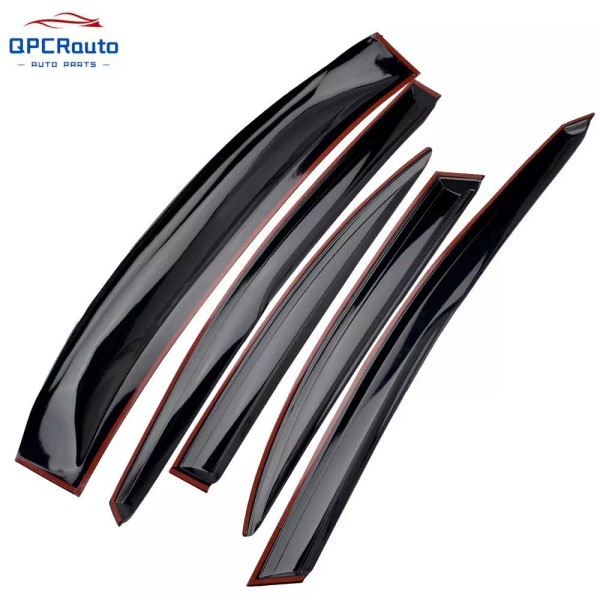 Unbranded Mugen Style Wavy Window Visor & Rear Roof Visor
