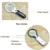 Magnifier 3 LED Light, Marrywindix 3X 45X Handheld Magnifier Reading