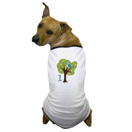 CafePress 1 Partridge Pheasant Bird Pear Tree Dog T Shirt Dog T-Shirt, Pet Clothing, Funny Dog Costume