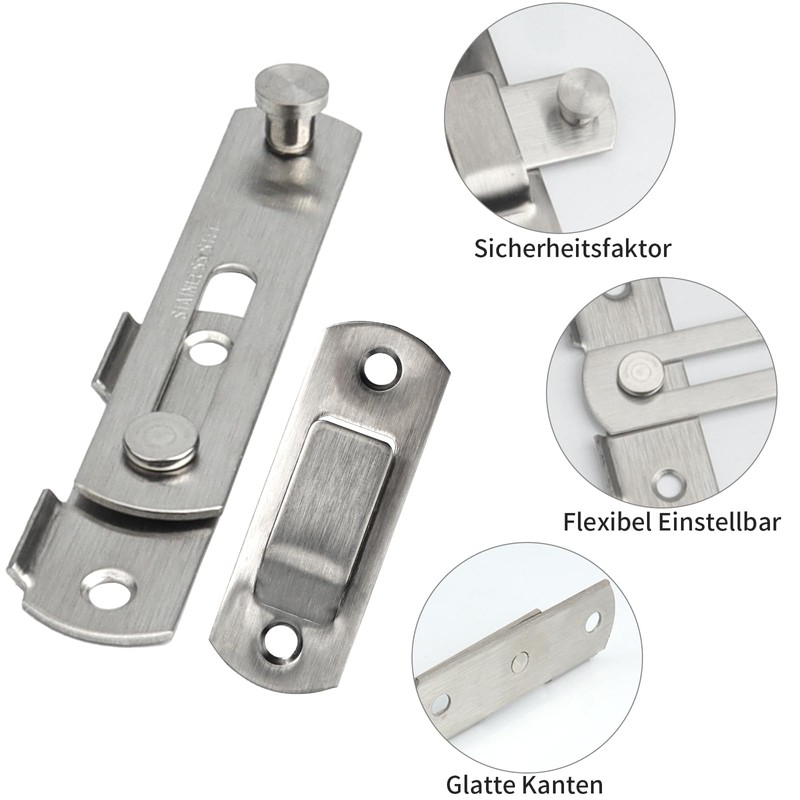 BEILUBANG Door Latch 2 Pcs Barn Door Latch With Screws