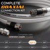 G-PLUG 10FT RG6 Coaxial Cable Connectors Set - High-Speed Internet,