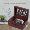 DIY Wooden 15 Note Hand cranked Tape Music Box Brithday
