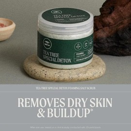 Tea Tree Special Detox Exfoliante Espumoso con Sales, Limpia y Refresca el Cuero Cabelludo, Para Todo Tipo de Cabello, 184 g