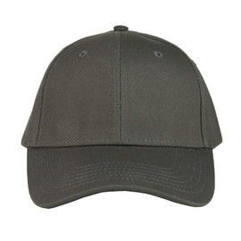 FREEBIRD99 Unisex Cotton Adjustable Baseball Cap Plain Hat (Dark Grey)
