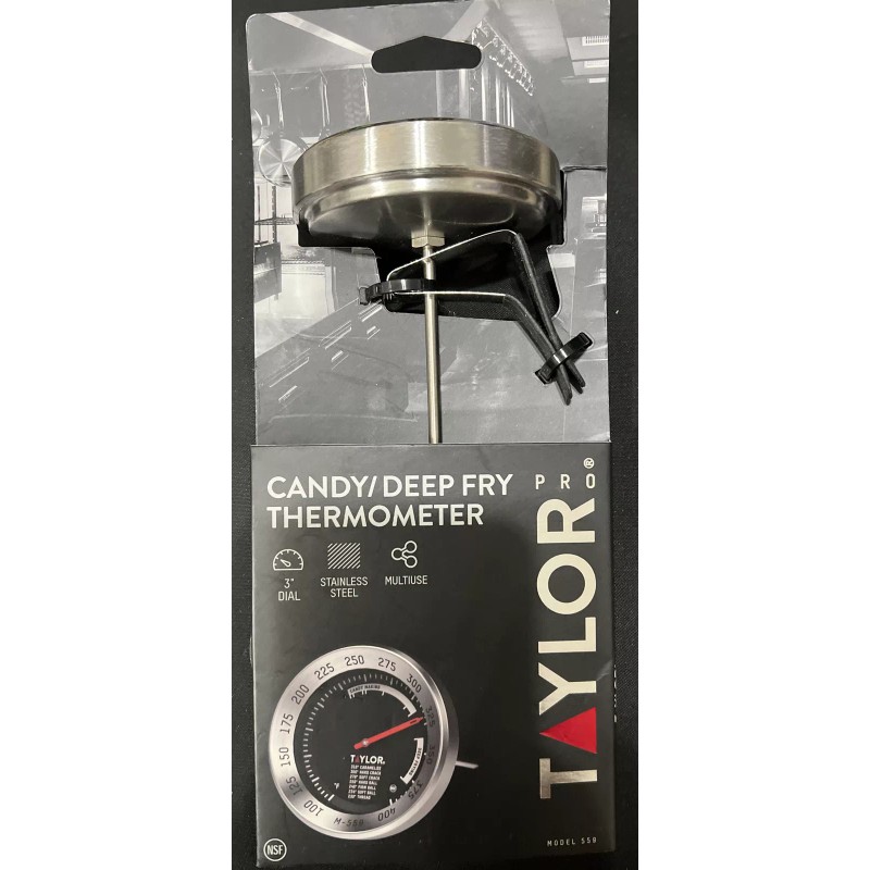 TAYLOR THERMOMETER PRO stainless kitchen big 3" dial professional deep