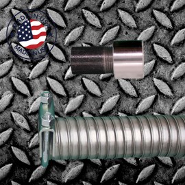 GenExhaust for Honda EU3200i Generator 1-1/2" Steel Exhaust Extension 8 Foot Length