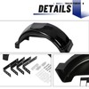 ECOTRIC 2 Pcs Trailer Fenders W/Steps Compatible with 13" Diameter