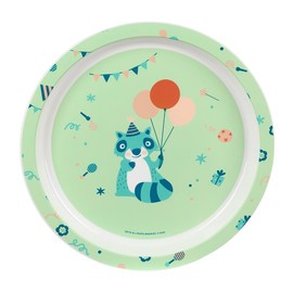 Safta Preescolar Fiesta Plates and Cutlery Set Plates, Cutlery, Baby, Housewarming, Meals, Comfortable and Versatile, 26 x 9 x 26 cm, Green, M, Casual, Green, Casual