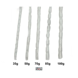 deco-raum 5 m Lead Tape Trade Quality 85 g White Curtains, Curtains, Fabrics, Weighted