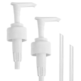 MaisoNovo Soap Pump Replacement - 2X White Plastic Pumps - Pump Dispenser - Soap Dispenser Pump Replacement - Stainless Steel Soap Pump - Pump for Soap Dispenser