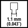 Original Einhell Replacement Chain 30 cm (Chainsaw Accessories, Suitable for