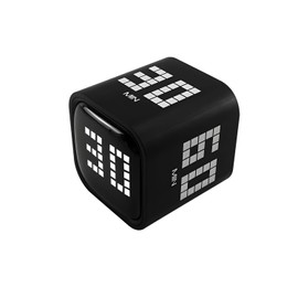 Qumox Digital Cube Timer, Rechargeable Flip Timer with Gravity Sensor & Manual Mode, 5/10/30/60 Minute Countdown, USB-C, LED Display, Vibration & Sound Alerts for Study, Work, Cooking, Fitness