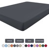 Hafaa Super King Fitted Sheet – Charcoal/Dark Grey Soft Brushed