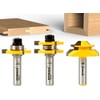 YONICO Tongue and Groove Router Bits Set 3 Bit 3/4-Inch