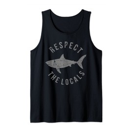 Respect The Locals Shark Ocean Animal Rights Biology Life Tank Top