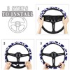 DBBXHZJY Blue Cow Print Steering Wheel Cover Women Non Slip