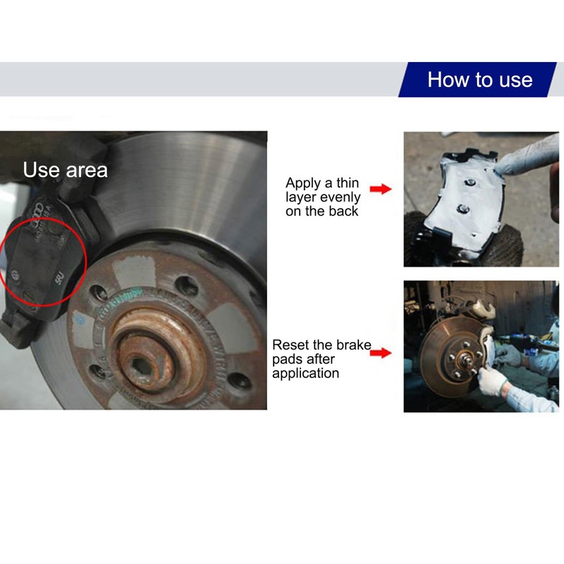 Brake Lubricant - Brake Pin Lubricating Cream 10g,Long-Lasting Lubricating Product