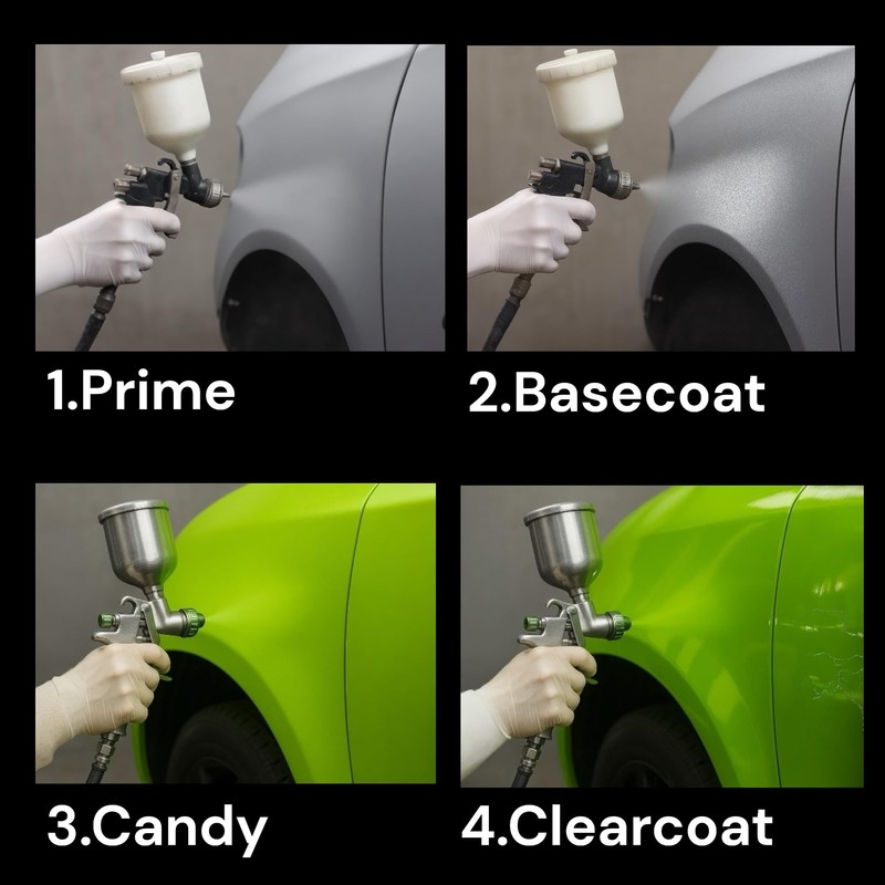 LiME LiNE Transparent Candy Concentrate, Solvet based for Automotive Custom