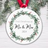 First Christmas as Mr and Mrs 2024 Wedding Bauble Christmas
