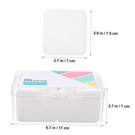 Ipetboom 80Pcs Facial Cotton Pads Absorbent Makeup Removal Squares for Toner Conveniently Packaged for for Daily Cleansing and Makeup Application