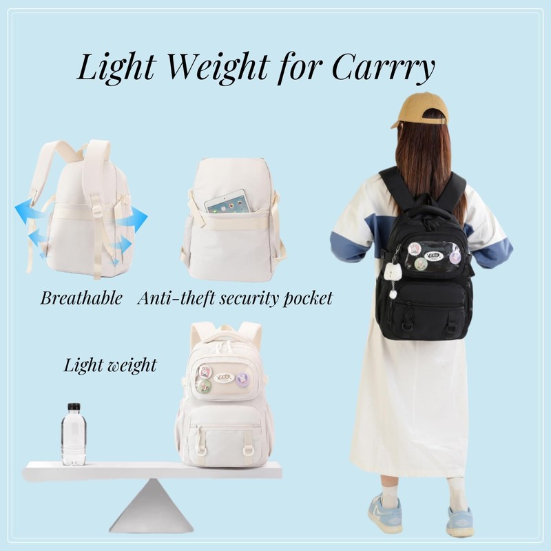 VIDOSCLA Kids Girls Backpack for School Students Bookbag Teen Girls
