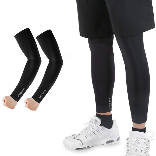 Nipinus Compression Leg Sleeves, Leg Covers, Sweat Absorbent, Quick Drying,