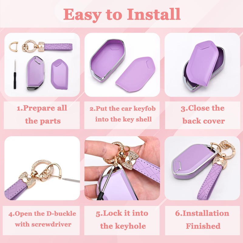 TECARATE for kia Key Fob Cover - 5 Button Soft