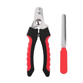 QitinDasen Professionelle Haustier Nagelknipser, Krallenzange, Krallenschere, Edelstahl Krallenschneider, mit Sicherheitsschloss und Nagelfeile (Größe L)