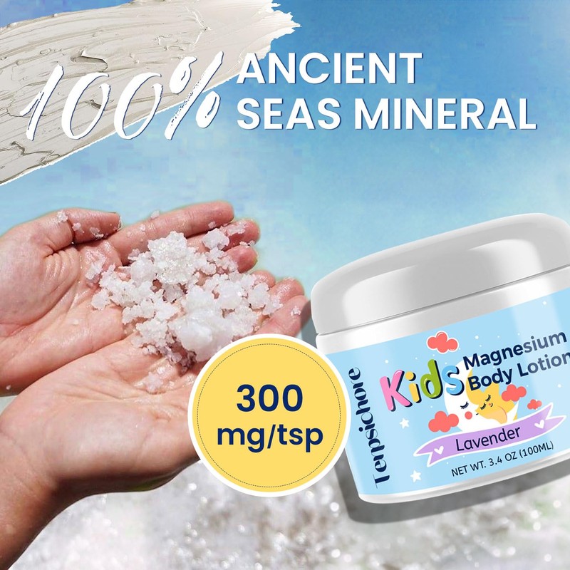 Terpsichore Topical Magnesium Lotion for Kids: Magnesium Chloride Body Cream
