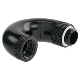 Barrowch G1/4" 180° Snake 5-Way Rotary Adapter Male to Female Adapter - Black