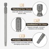 sourcing map T30 Torx Head Screwdriver Bit 1/4" Hex Shank