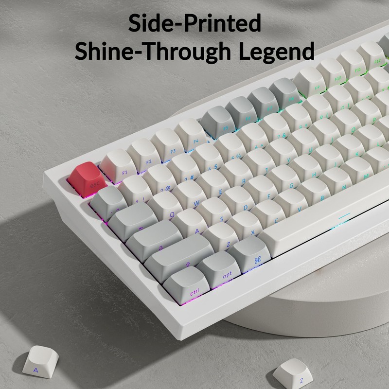 Keychron OSA Profile Double-Shot PBT Side-Printed Keycap Set, 141 Keys,