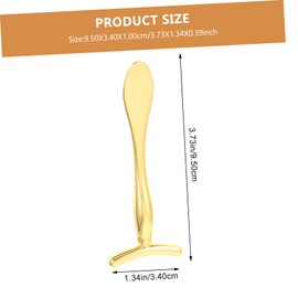 SAFIGLE 3pcs Eye Cream Stick Cream Spatula Beauty Scoop Eye Cream Applicator Eye Cream Spoon Face Cream Applicator Cream Massage Applicator Eye Massage Applicator Zinc Alloy Golden