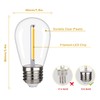CLSETAIC Shatterproof,Waterproof S14 String Light Bulbs,Led Patio Lights Outdoor Waterproof