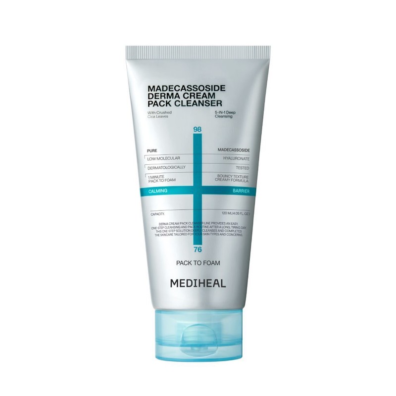 MEDIHEAL Derma Cream Pack Cleanser 120ml (Set/Single) (2 Options) -