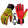Seibertron HIGH-VIS HRIG Anti Impact Work Gloves Hi-Vis Oil and
