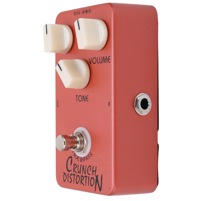 Distortion Pedal Dark Red Metal Classic British Rock Monoblock Guitar