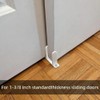 Sliding Door Floor Mount Guide 4-Piece Set - White ABS