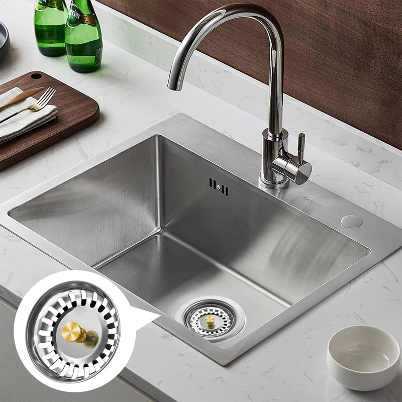 Stainless Steel Sink Plug, Replacement Kitchen Sink Plug Strainer Plug